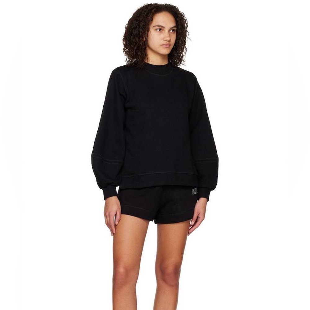 Ganni Black Crewneck Sweater